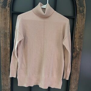 Ann Taylor Blush Turtleneck Sweater